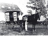 horse and buggy mail carrier 