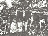 Circa 1916. Back L-R: Philip Bacon, Ollie Fick, Albert Wilmas, Artie Fick, Andy Fick, Roy Fick. Front L-R: Charlie Koewing, John Broemmelsick, Ted Coleman, John Koewing, Har